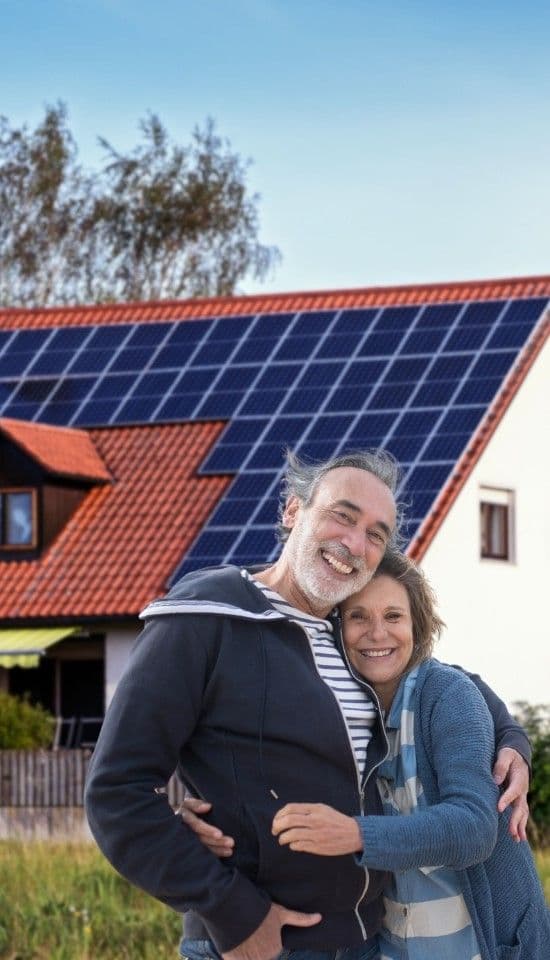 Solar panel in nature